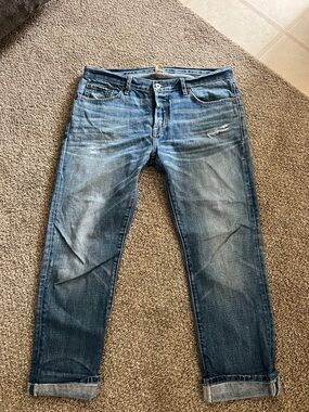 NSF Women's Blue Cropped Ankle Jeans 30